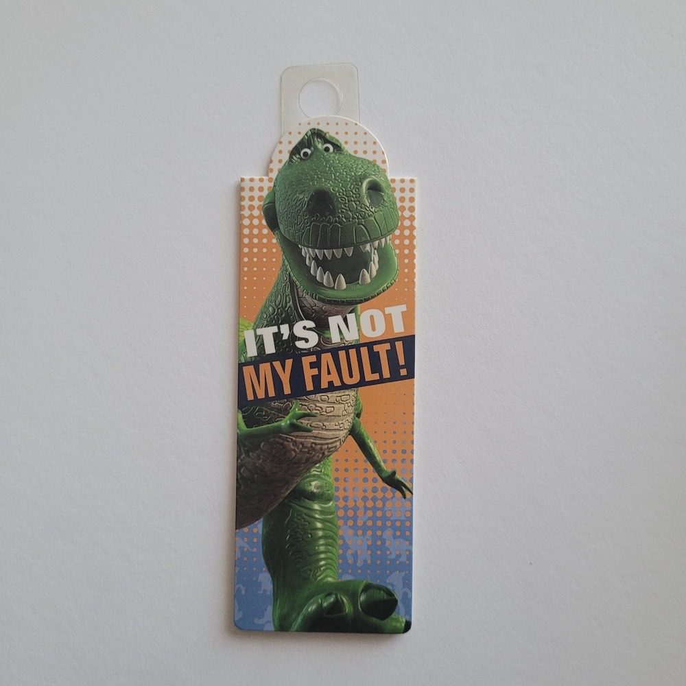 2010 Toy Story 3 T Rex Bookmark Magnetic Magnet Not My Fault UK Called If, #6805 - Picture 2 of 16